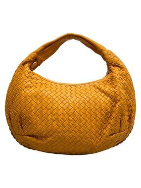 Bottega Veneta Handbag Intrecciato Orange Leather